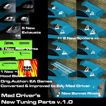 Mad Driver's New Tuning Parts
